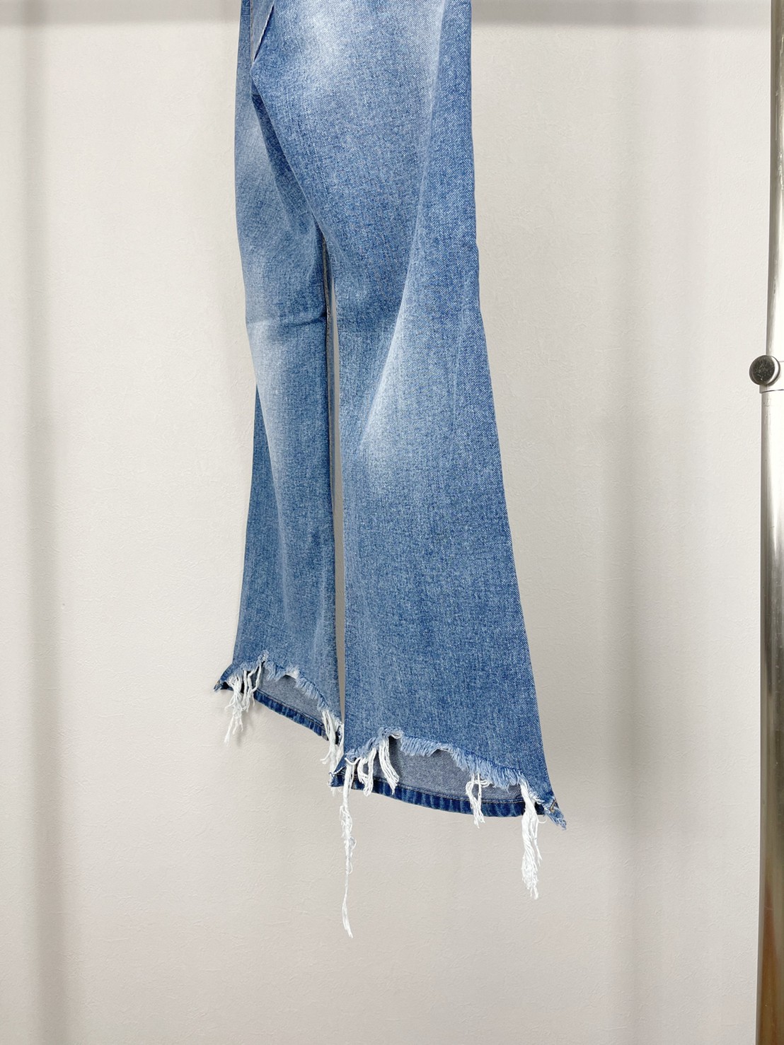 受注制【Chikashitsu +】flare damage denim pants (2color) | OUR