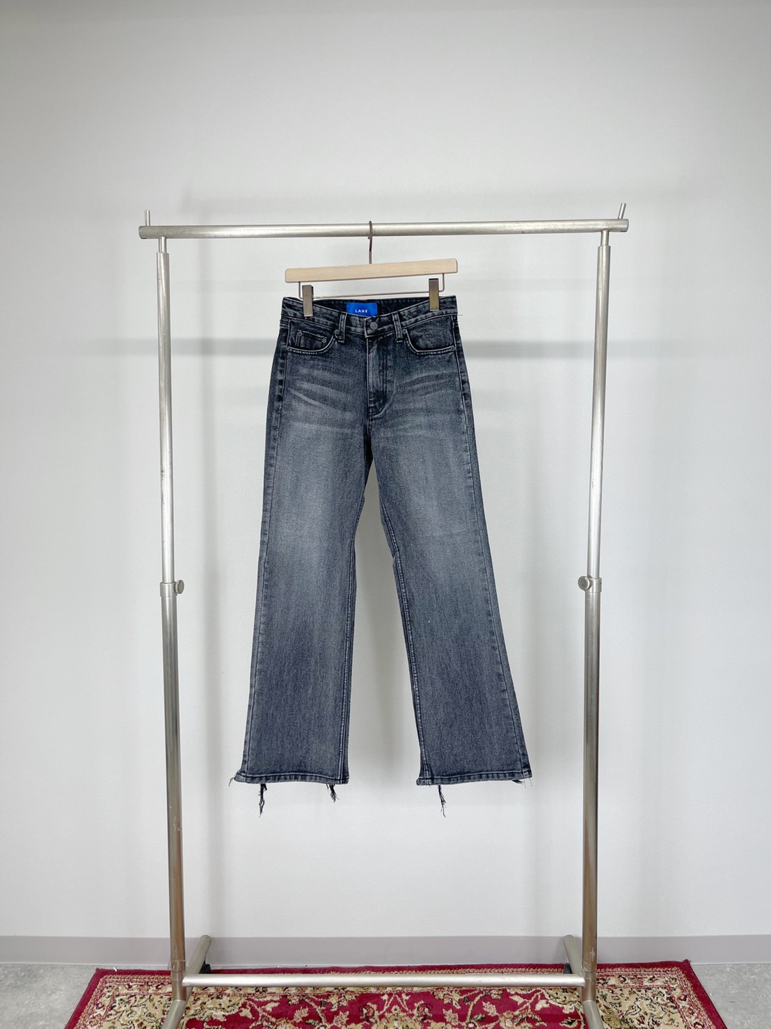 受注制【Chikashitsu +】flare damage denim pants (2color) | OUR