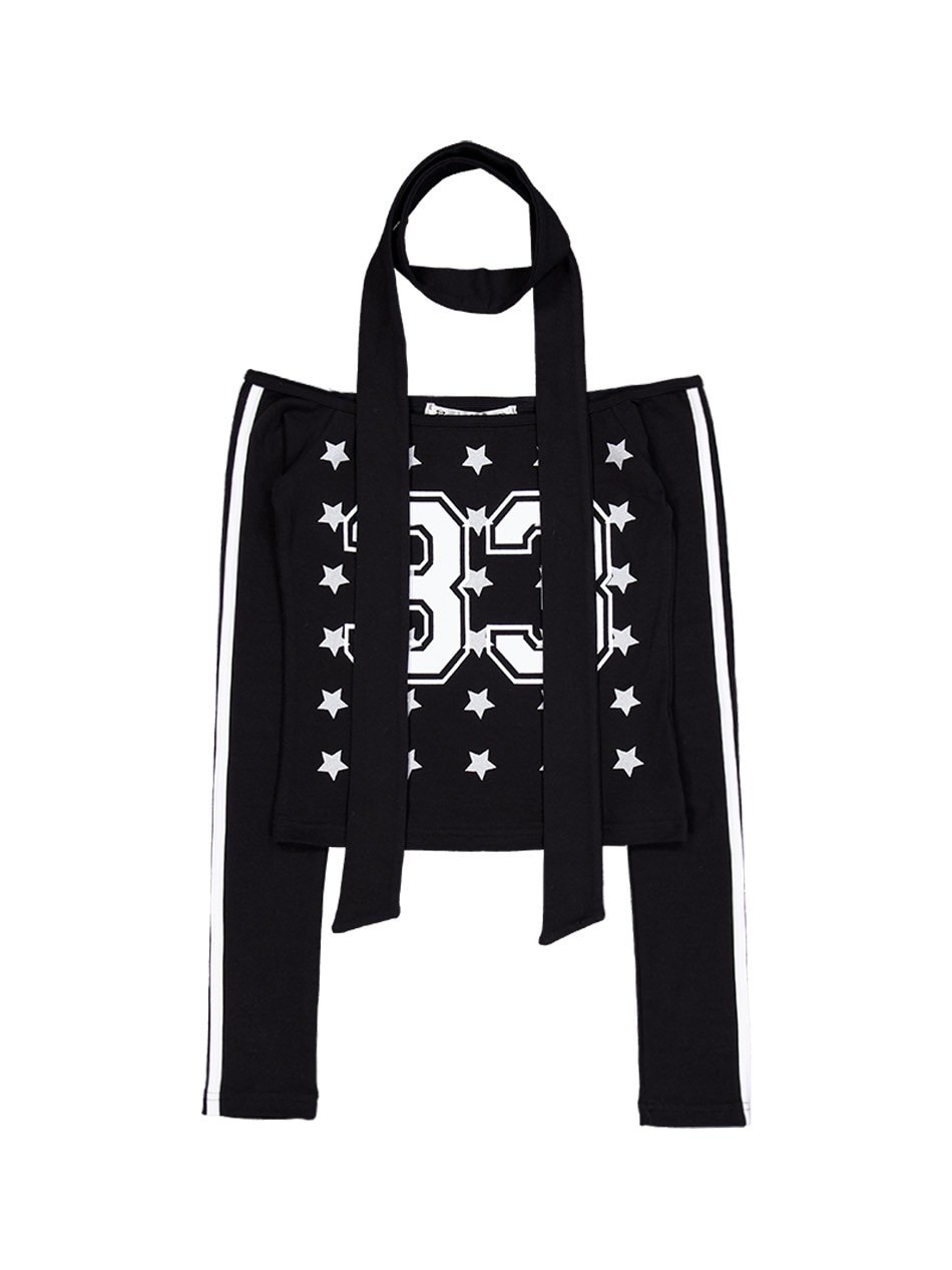 SETUP-EXE】33 STAR OFF-SHOULDER SET / 【セットアップエグゼ