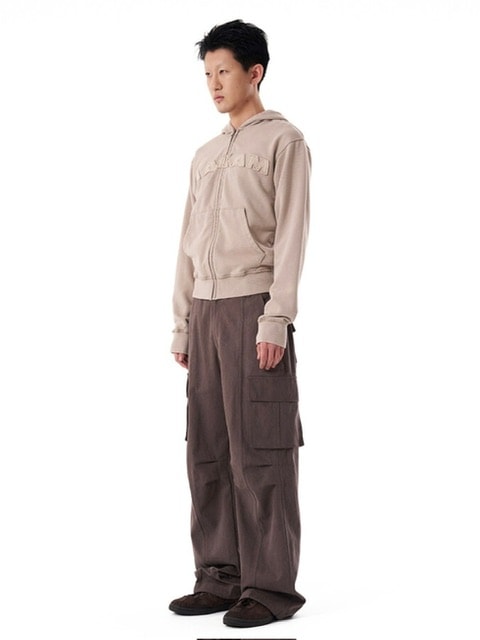 AAKAM】Washed Logo Zip-Up Hoodie | OUR BRAND,AAKAM | PRESSING WEB SHOP