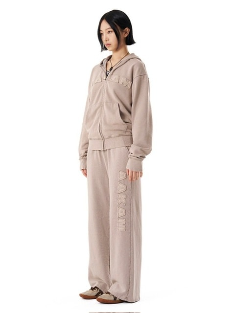 ◆24FW AAKAM Washed Logo Zip-Up Hoodie/5色◆ AAKAM】Washed Logo Zip-Up Hoodie | OUR BRAND,AAKAM