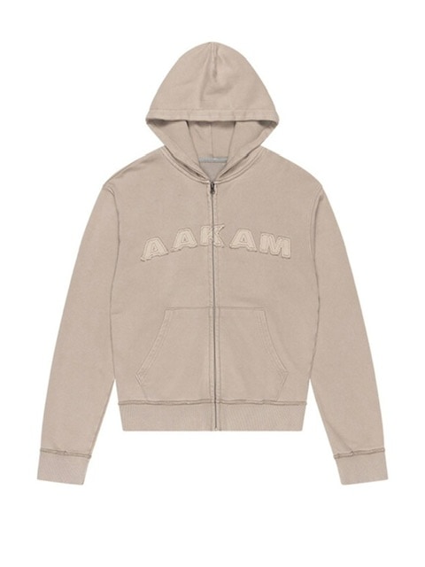 ◆24FW AAKAM Washed Logo Zip-Up Hoodie/5色◆ AAKAM】Washed Logo Zip-Up Hoodie | OUR BRAND,AAKAM