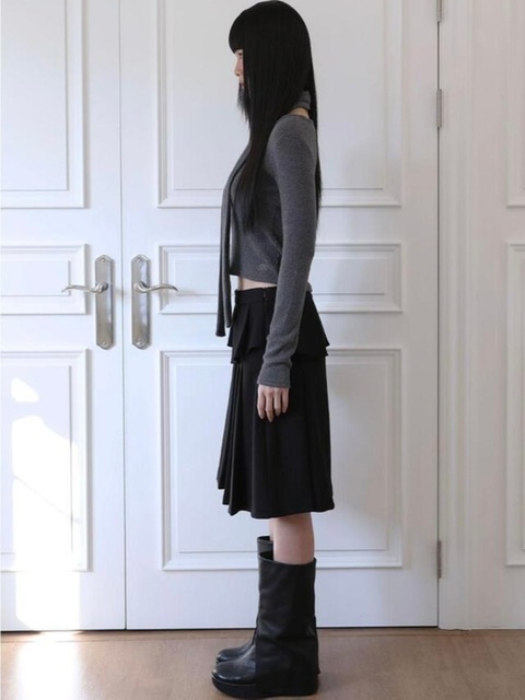 Uglyshadow】TULIP PANTS MIDI SKIRT | OUR BRAND,Uglyshadow