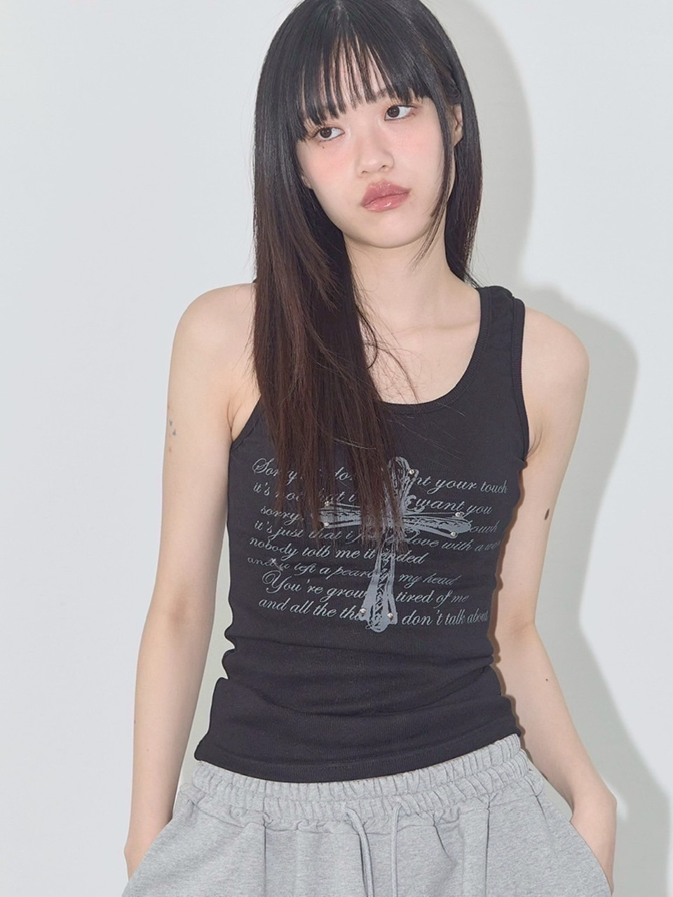 FANCY CLUB】FRONT CROSS SLEEVELESS | OUR BRAND,FANCY CLUB