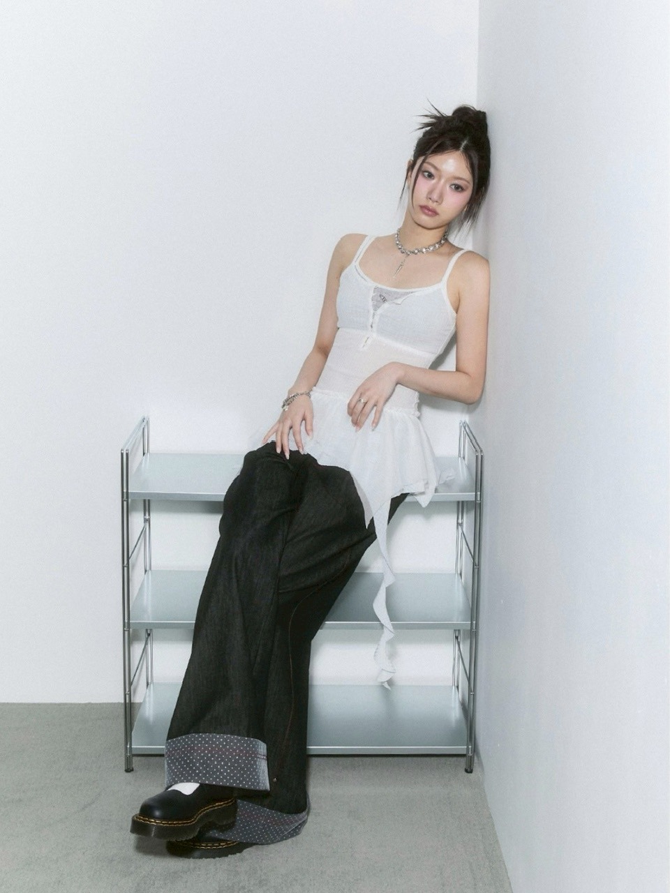 CHERRYQUIRI】frill layered sleevless / 【チェリーキュリー】フリル