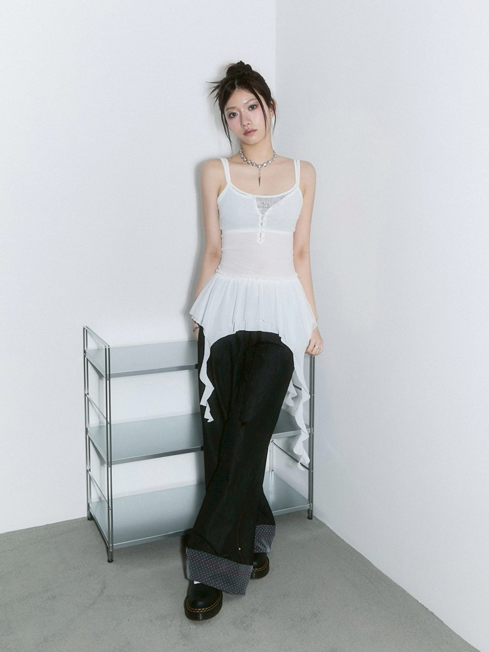 CHERRYQUIRI】frill layered sleevless / 【チェリーキュリー】フリル