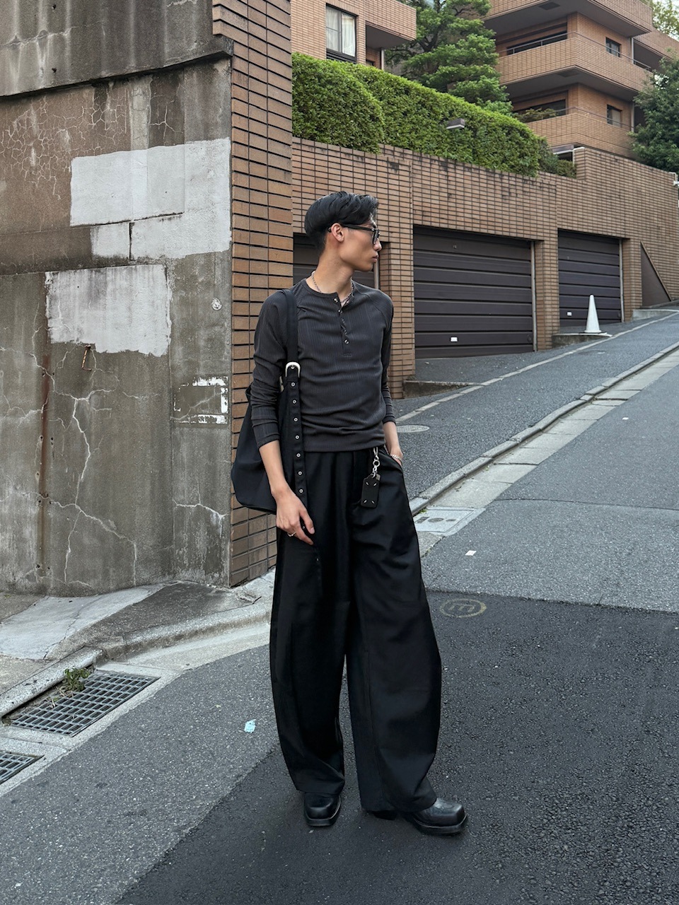 Chikashitsu＋ double tuck balloon slacks 大阪店WEB限定受注制【Chikashitsu +】double tuck balloon