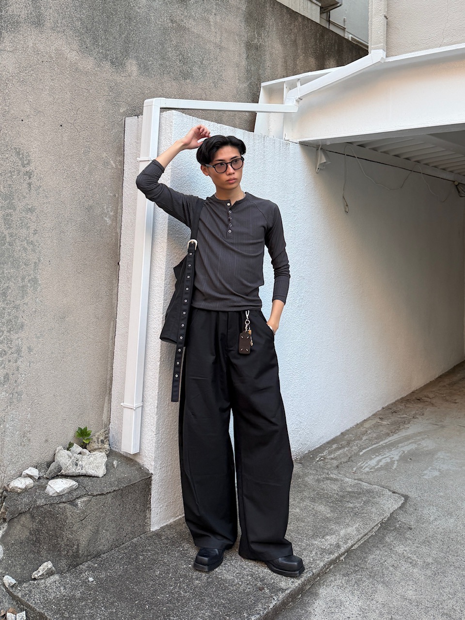 東京店WEB限定受注制【Chikashitsu +】one tuck balloon slacks / 【チカシツプラス】ワンタックバルーンスラックス (2color)