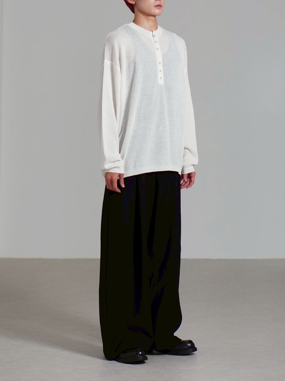 ゆかっち 受注制【Chikashitsu +】over tuck slacks / 【チカシツプラス