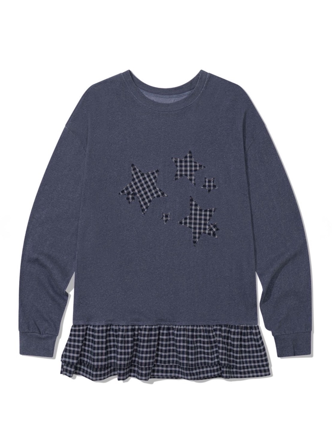 【Uglyshadow】STAR FRILL LONGSLEEVED T-SHIRT