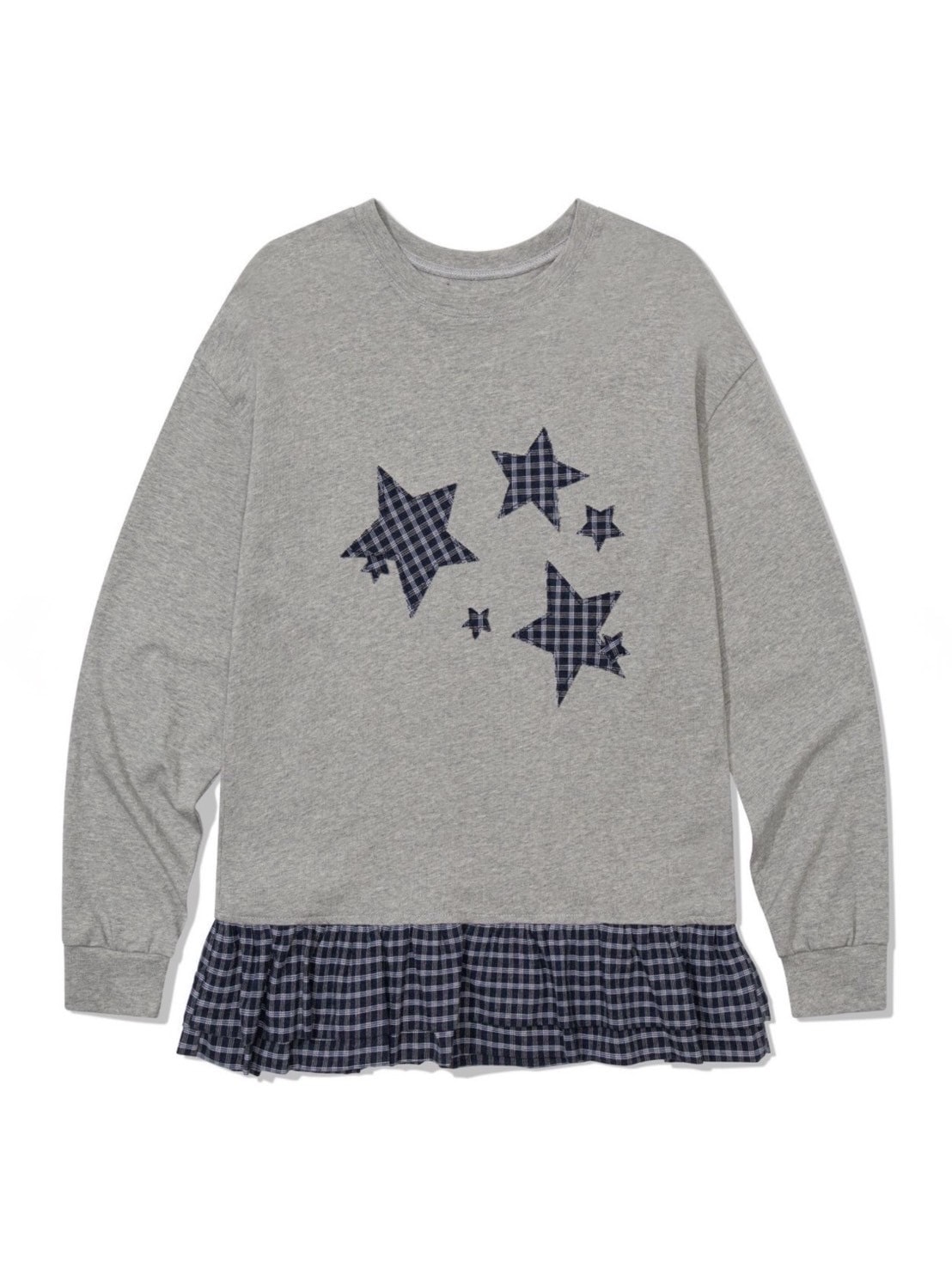 【Uglyshadow】STAR FRILL LONGSLEEVED T-SHIRT
