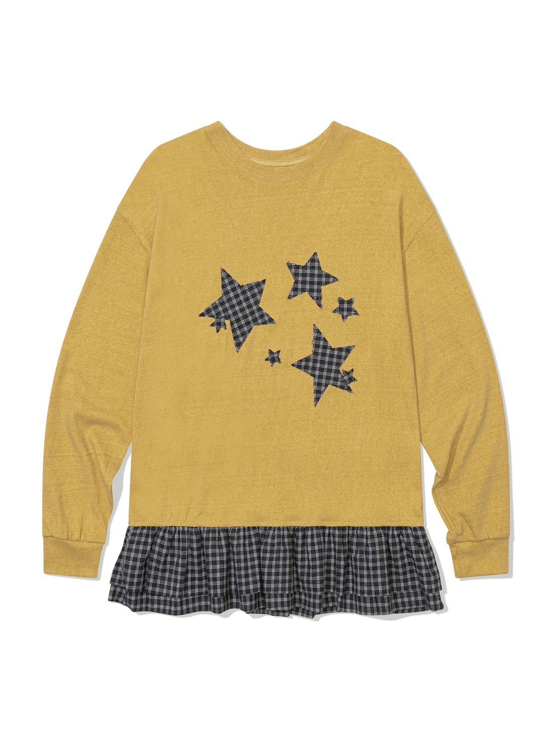 【Uglyshadow】STAR FRILL LONGSLEEVED T-SHIRT