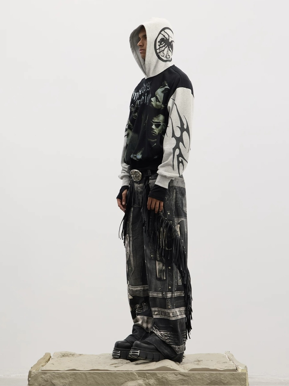 DND4DES】Double Gun Tassel Full Printed Pants /【ディーエヌエ