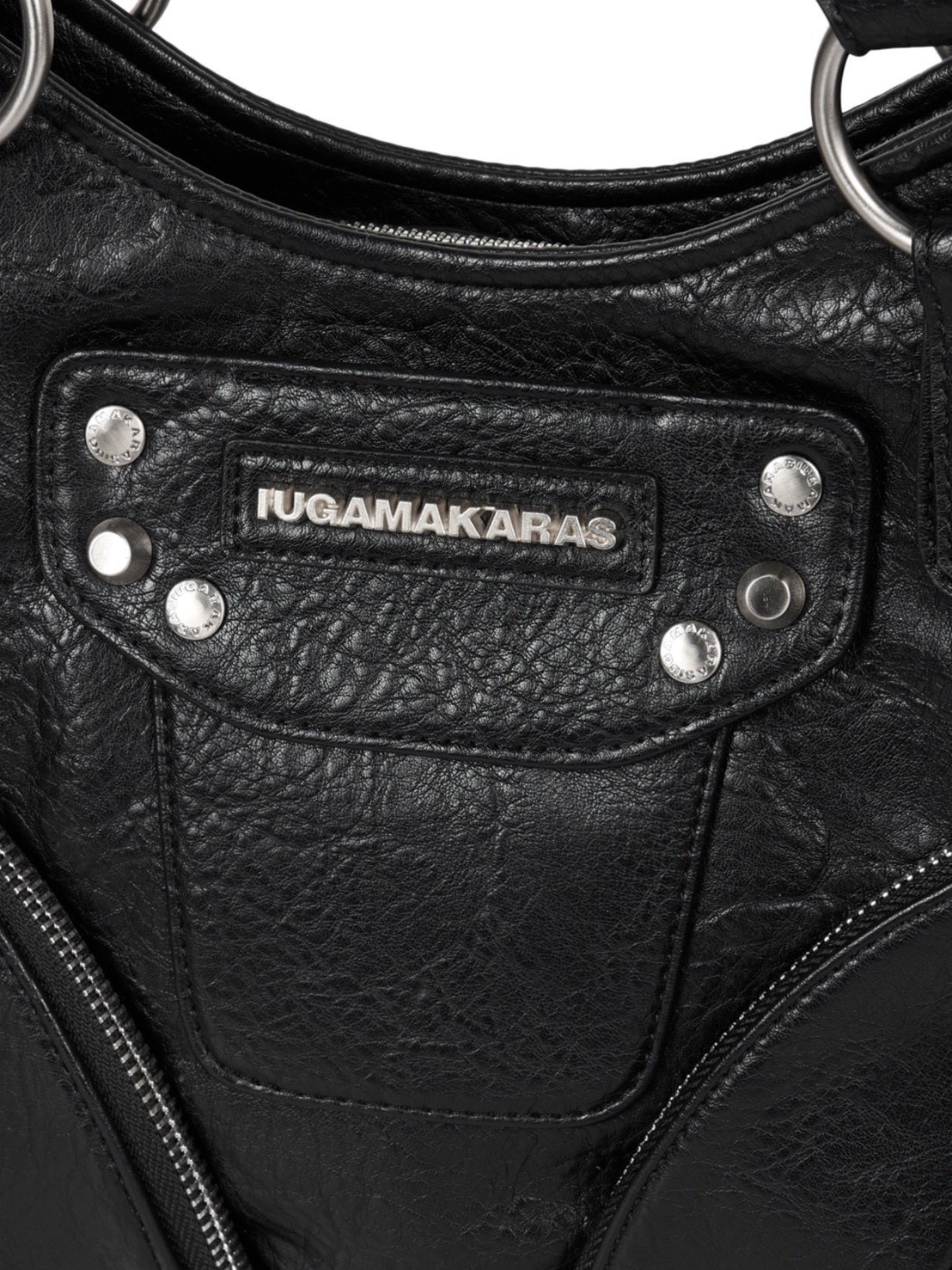 IUGAMAKARAS】Studded Leather Mini Shoulder Bag | OUR BRAND