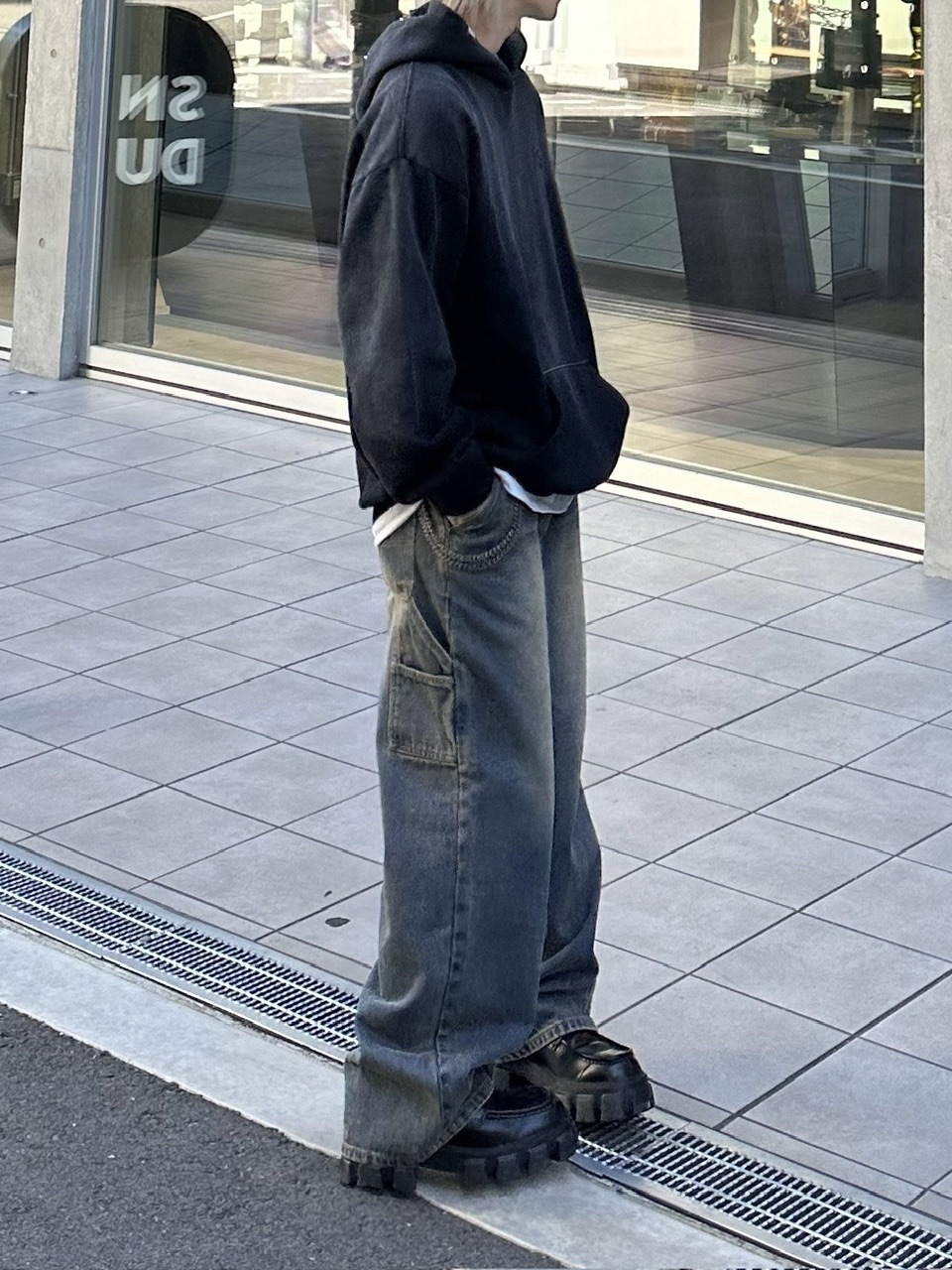 【SATIIIZ】Kenin Washing Carpenter Denim Pants washed_denim_carpenter_pant_30