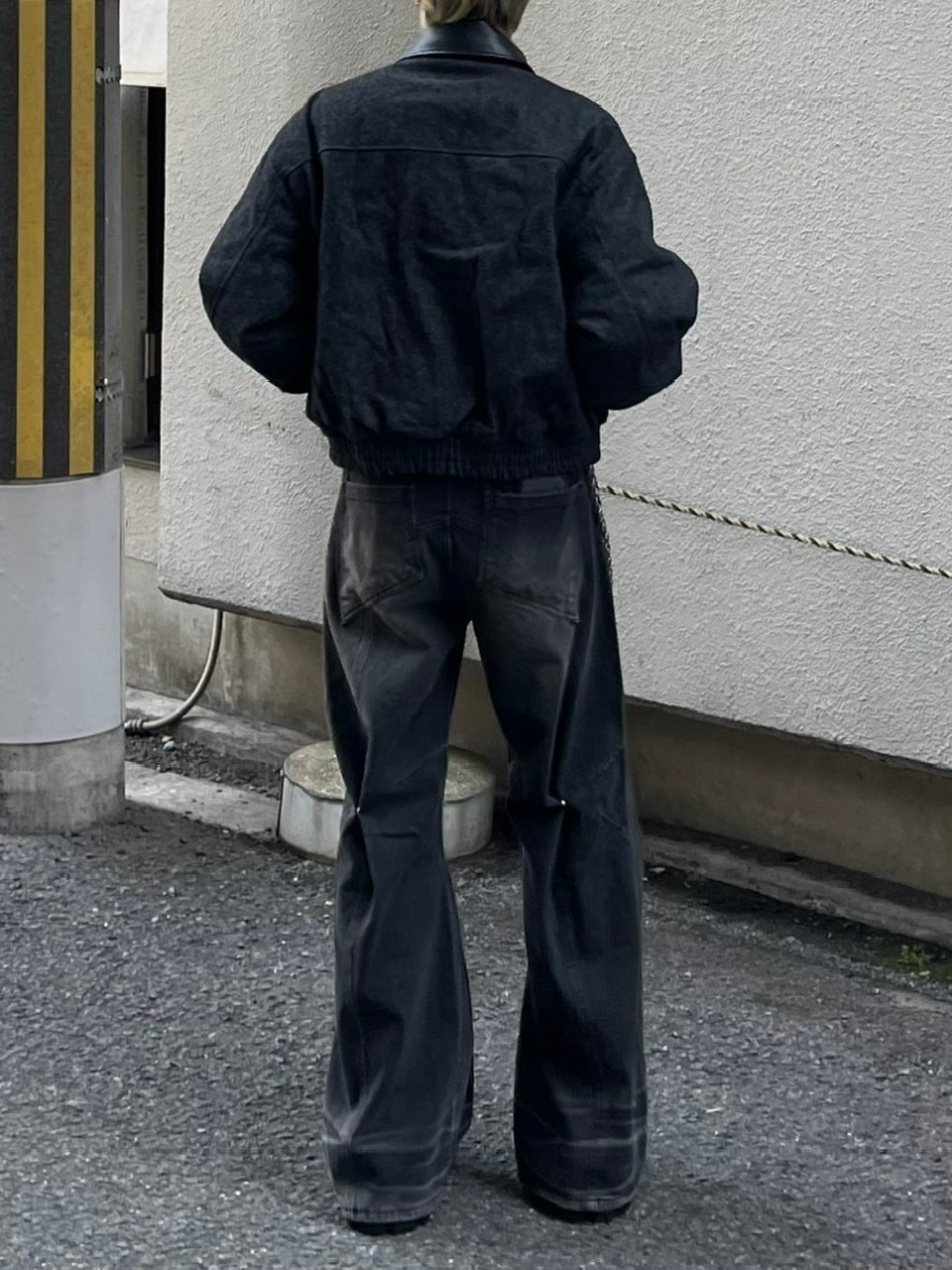 大阪店WEB限定受注制Chikashitsu + bomber jacket 大阪店WEB限定受注制【Chikashitsu +】high neck bomber jacket