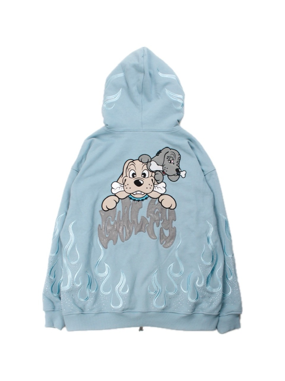 GALFY】ファイヤーピカピカZIPパーカー / 【ガルフィー】ファイヤー