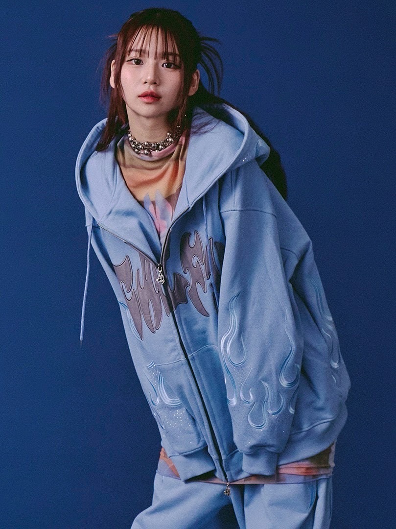 GALFY】ファイヤーピカピカZIPパーカー / 【ガルフィー】ファイヤー