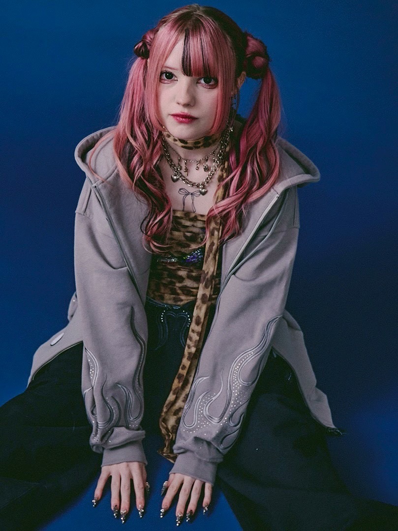 GALFY】ファイヤーピカピカZIPパーカー / 【ガルフィー】ファイヤー