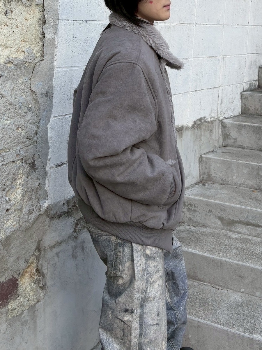 受注制【nmtc +】smoky mouton jacket / 【エヌエムティーシープラス】スモーキームートンジャケット (2color)