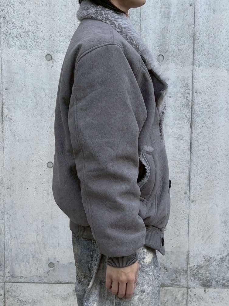 受注制【nmtc +】smoky mouton jacket / 【エヌエムティーシープラス】スモーキームートンジャケット (2color)