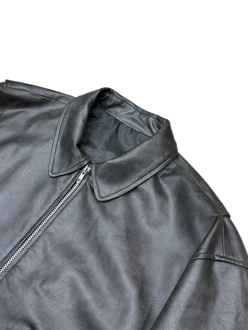 OSAKA / WEB限定受注制【Chikashitsu +】oversized leather jacket (2color)