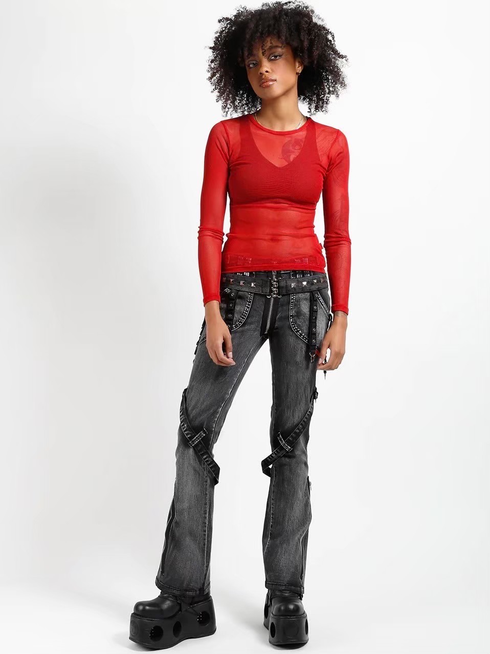 7/27再入荷【TRIPP nyc】POWER BELT PANT[IS4894] / 【トリップ