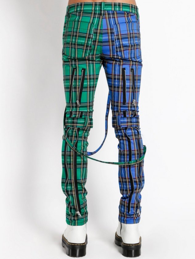 Tripp Nyc パンツ　チェック　ユニセックス TRIPP NYC トリップニューヨーク ボンテージパンツ chaos-pants tripp