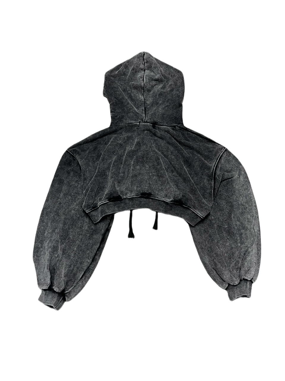 Never mind the XU】washed crop zipup hoodie | OUR BRAND