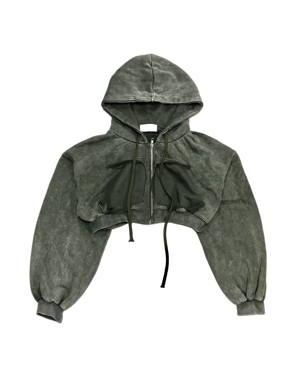 Never mind the XU】washed crop zipup hoodie | OUR BRAND,Never mind