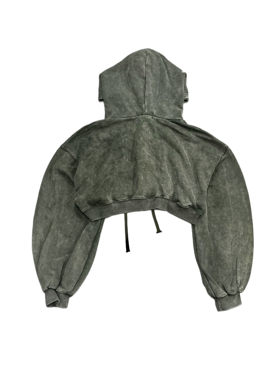Never mind the XU】washed crop zipup hoodie | OUR BRAND