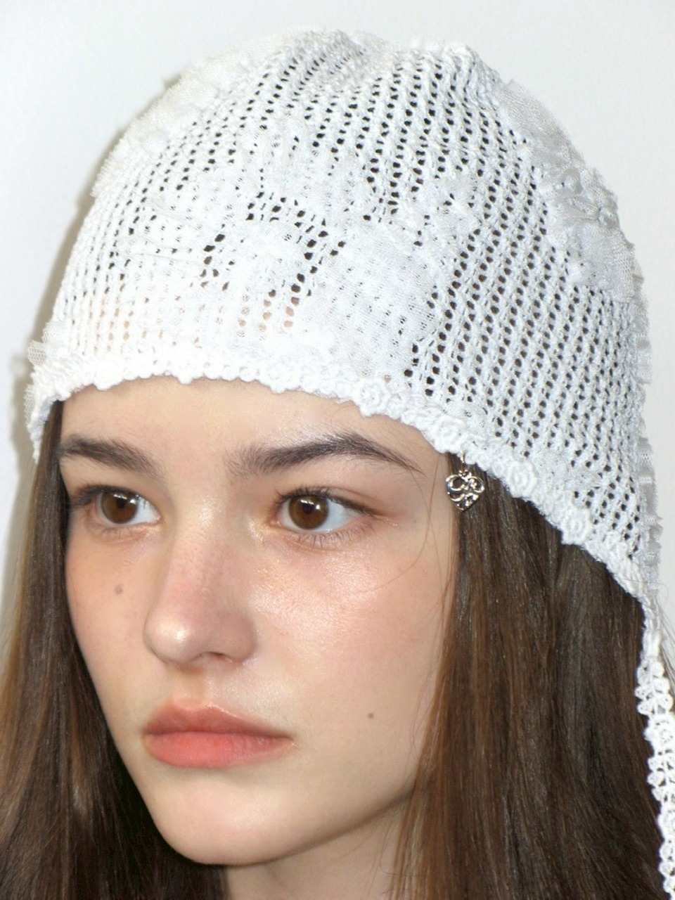 【CRANK】LACE CROCHET BONNET / 【クランク】レースクロシェットボンネット