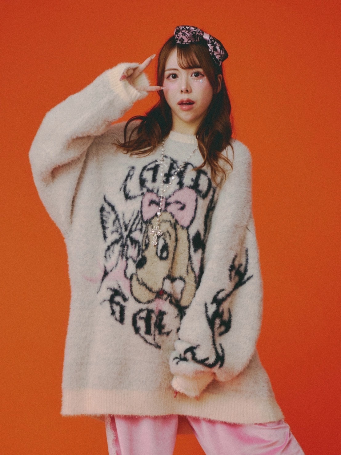 【新品】VAMPD 総柄 手編み セーター ニット 高価ファッション - 【新品】VAMPD 総柄 手編み セーター ニット