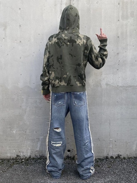 【XG着用】RACER WORLDWIDE Grey Track Jeans Grey Track Jeans – Racer Worldwide