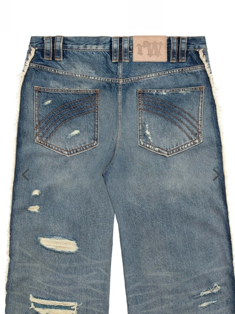 Racer worldwide track jeans デニムパンツ ブルー M RACER WORLD WIDE / TRACK JEANS / BLUE | PLUG