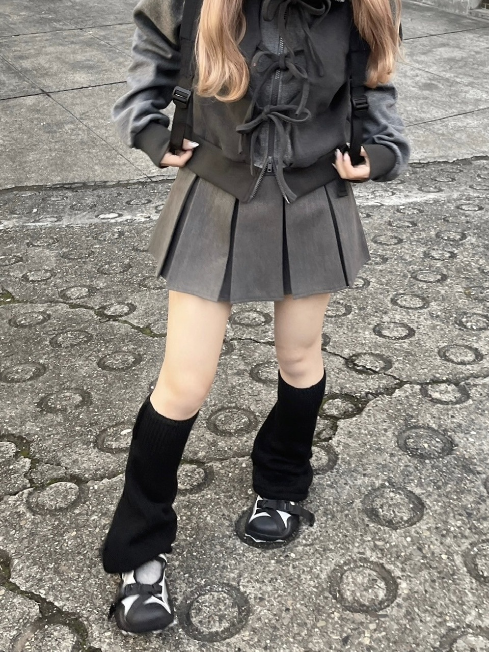 受注制【nmtc +】ribbon zip up jacket (2color) / 【エヌエムティーシープラス】リボンジップアップ長袖ジャケット