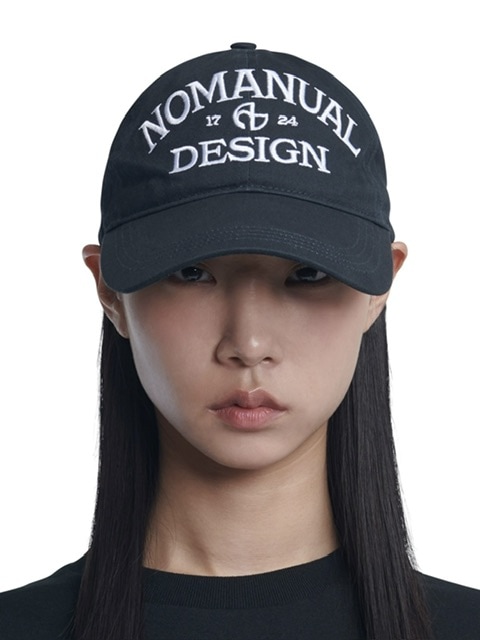 【NOMANUAL】 CURSIVE LOGO BALL CAP 3色 ★韓国の大人気★ nm55hg01_1.jpg