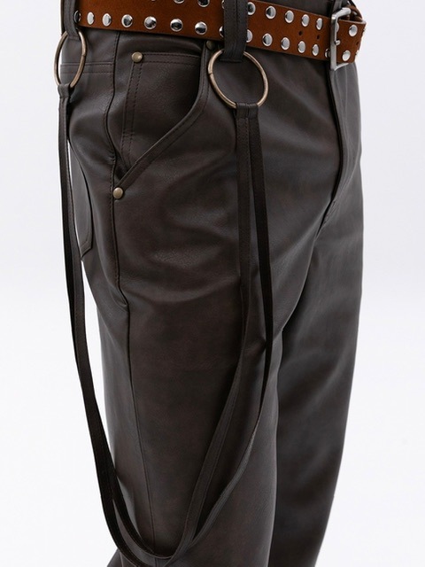 【ESC STUDIO】24FW★ rockstern leather bootcut pants ESC STUDIO】rockstern leather bootcut pants | OUR BRAND,ESC