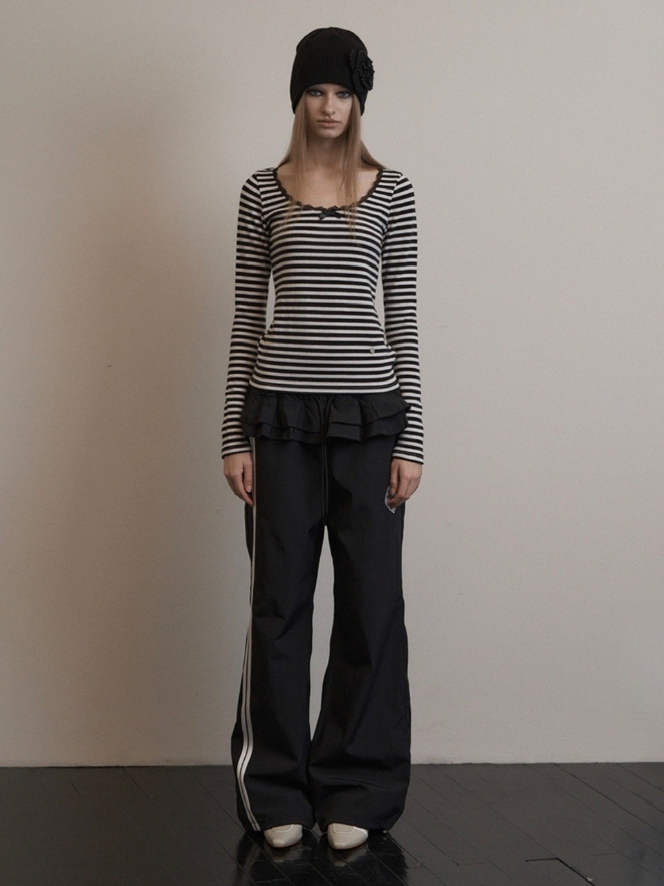 【SETUP-EXE】韓国人気★FRILL SPORTY PANTS SETUP-EXE】FRILL SPORTY PANTS | OUR BRAND,SETUP-EXE