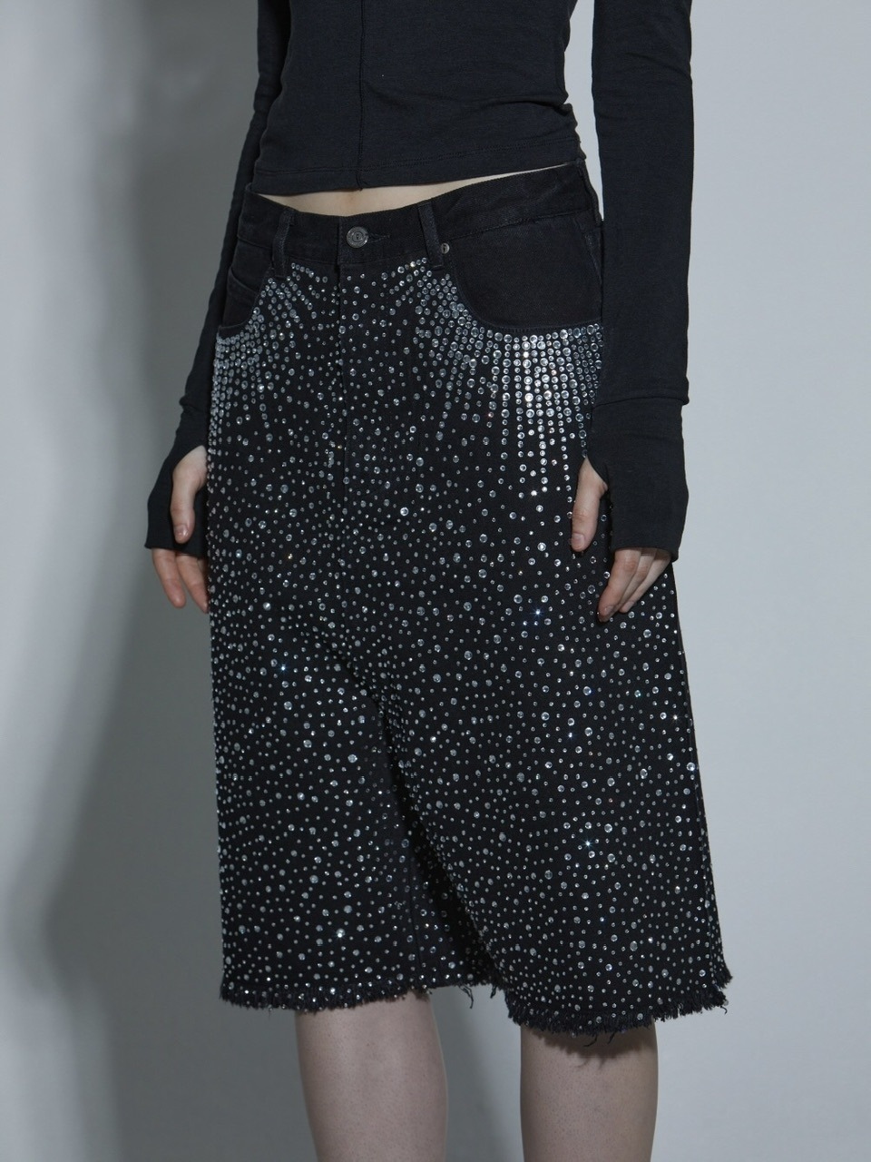 y2k opium ラインストーン ハーフパンツ c595ccf5471a43848491b7bd64d063