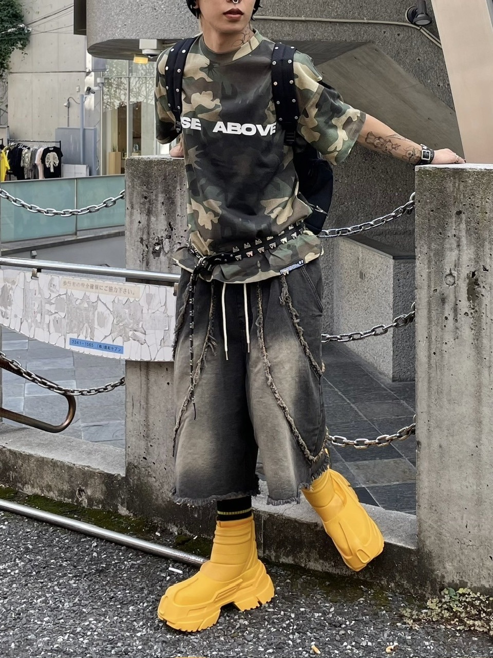 XU エックスユー denim wide half pants Never mind the XU】denim wide half pants / 【ネバーマインド