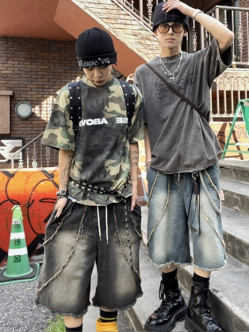 【XU DOG】damage denim half pants サイズ1 受注制【Never mind the XU】damage denim half pants | OUR