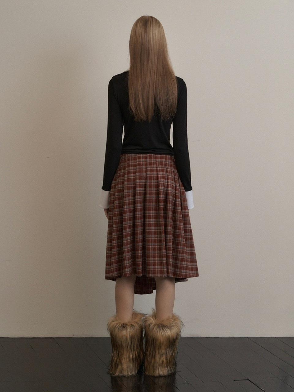 SETUP-EXE】CHECK WRAP SKIRT | OUR BRAND,SETUP-EXE | PRESSING