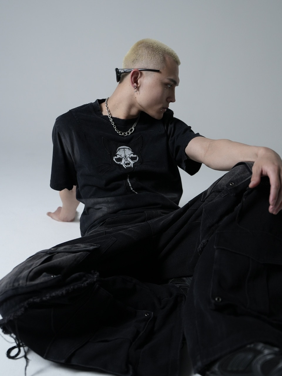 【CHIKASHITSU PLUS HIGH】Dual chain necklace