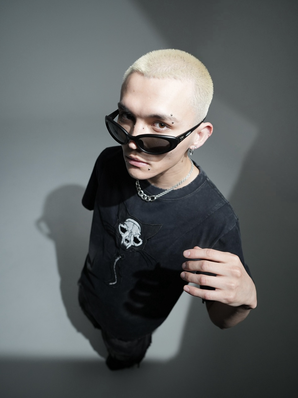 【CHIKASHITSU PLUS HIGH】Dual chain necklace