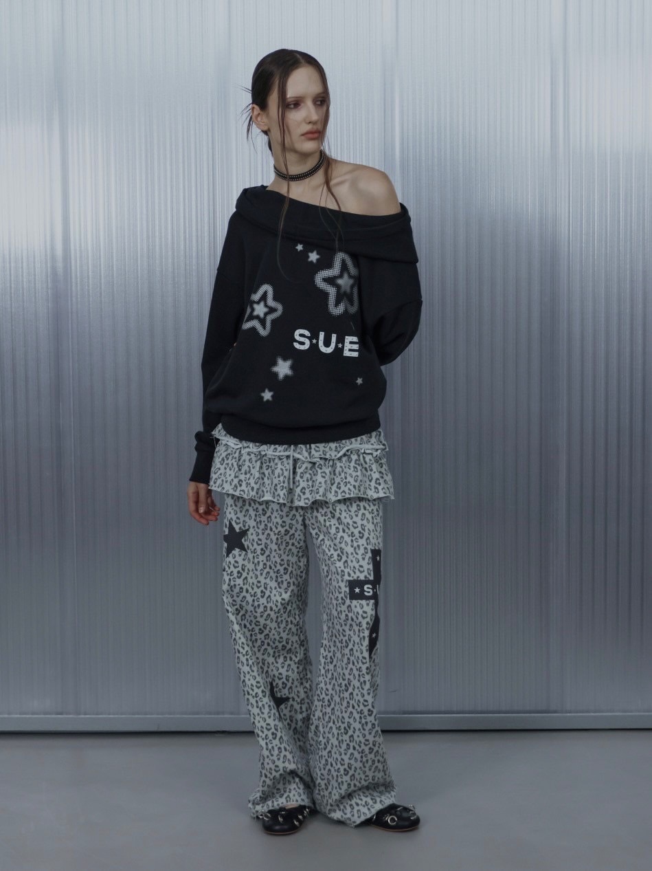 SETUP‐EXE】FRILL LEOPARD PRINT PANTS / 【セットアップエグゼ