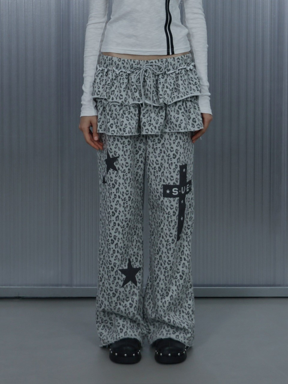 レオダートトップス＋フリンジパンツ 上下セット ラテンドレス オーダーメイド レオダートトップス＋フリンジパンツ 上下セット ラテンドレス