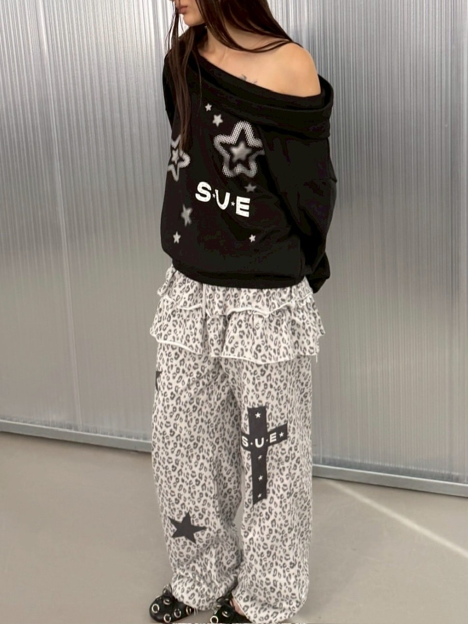 せきれいページ SETUP‐EXE】FRILL LEOPARD PRINT PANTS / 【セットアップエグゼ