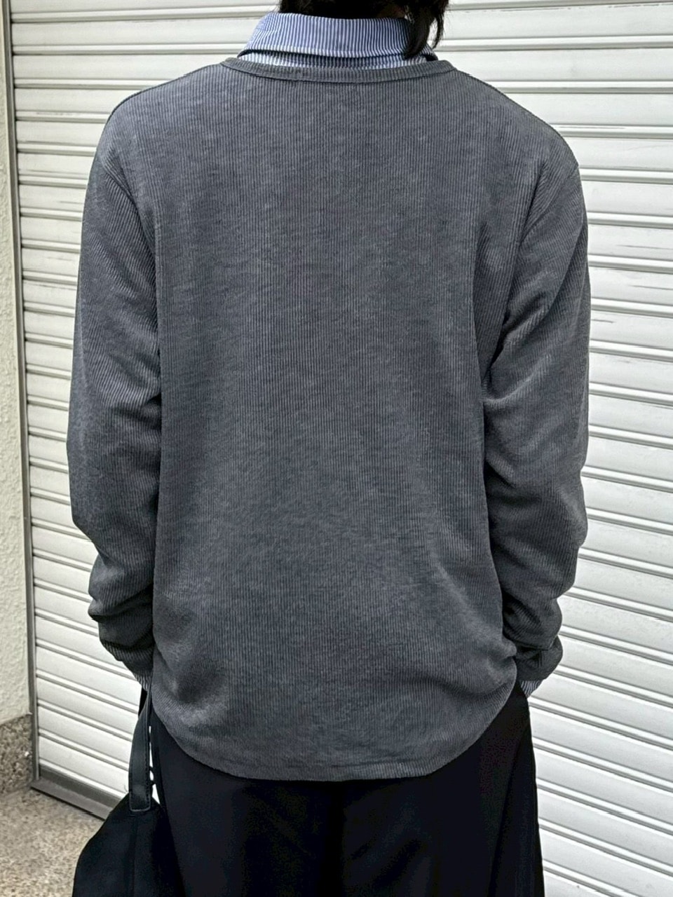 受注制【Chikashitsu +】front hook long sleeve knit