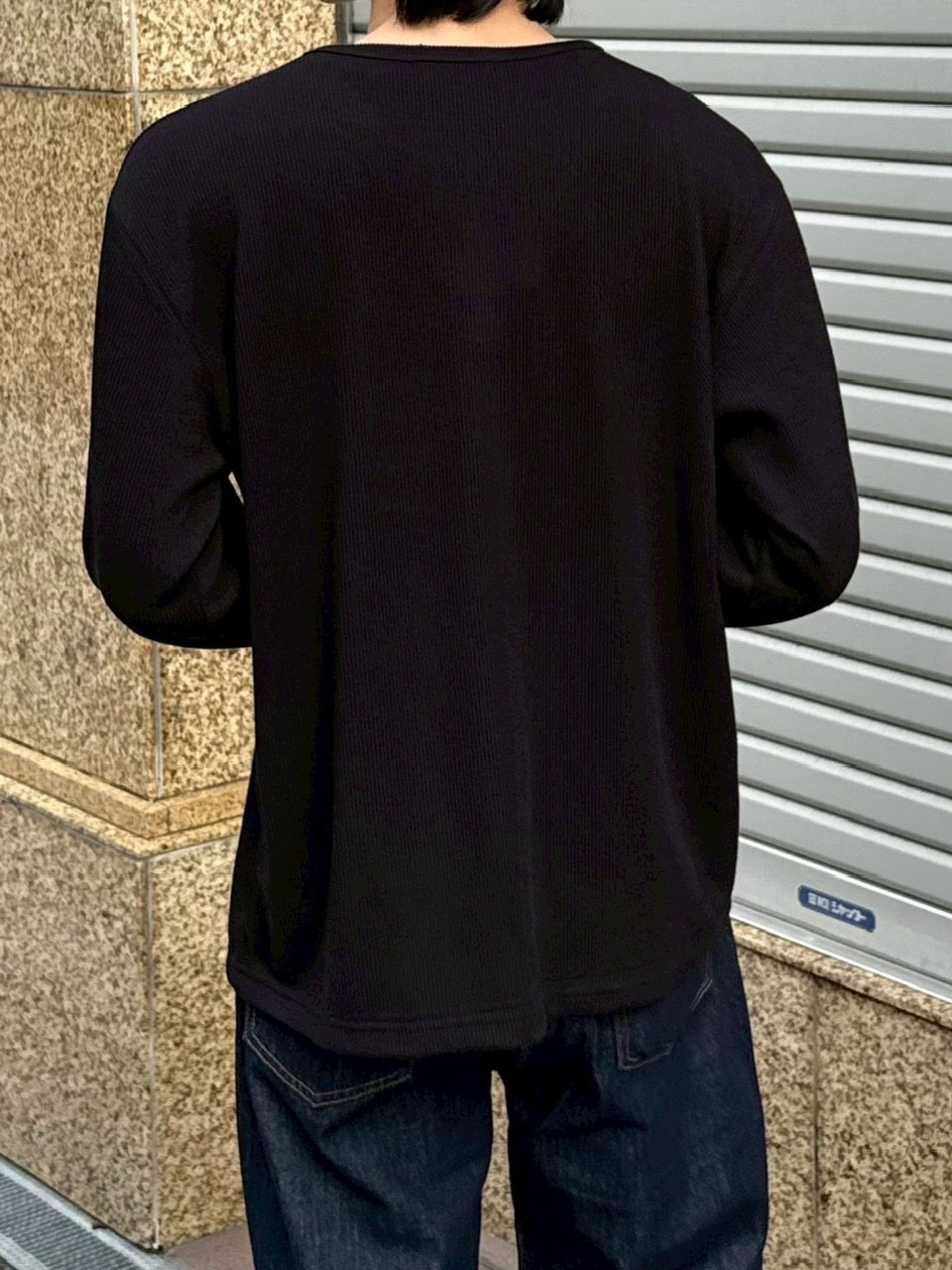 受注制【Chikashitsu +】front hook long sleeve knit